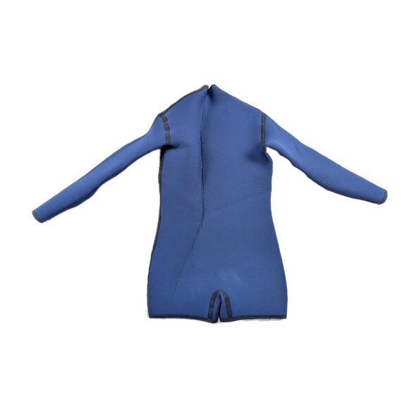 vtg. Henderson Aquatics women’s medium Shorty Long sleeve Wetsuit zipper up - Picture 2 of 16